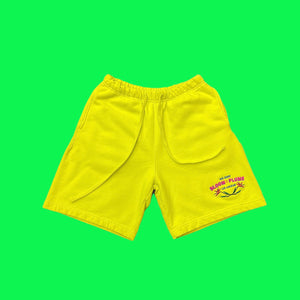 Birds of Paradise Neon Yellow Sweat Shorts